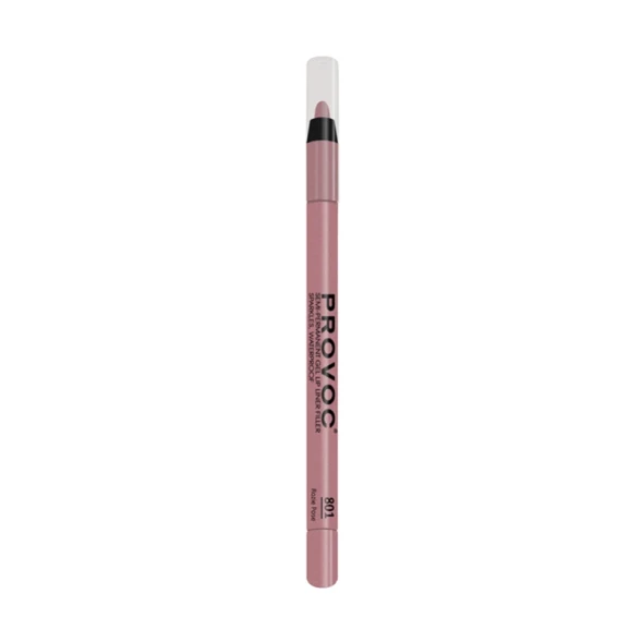 Подводка гелевая в карандаше для губ, 801 лилово-бежевый нюд / Gel Lip Liner Rozie Pose 1,2 г